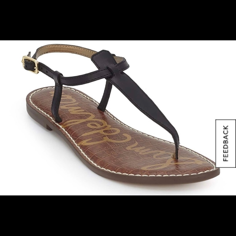 Sam Edelman Gigi Thong Sandal in black, size 6.5